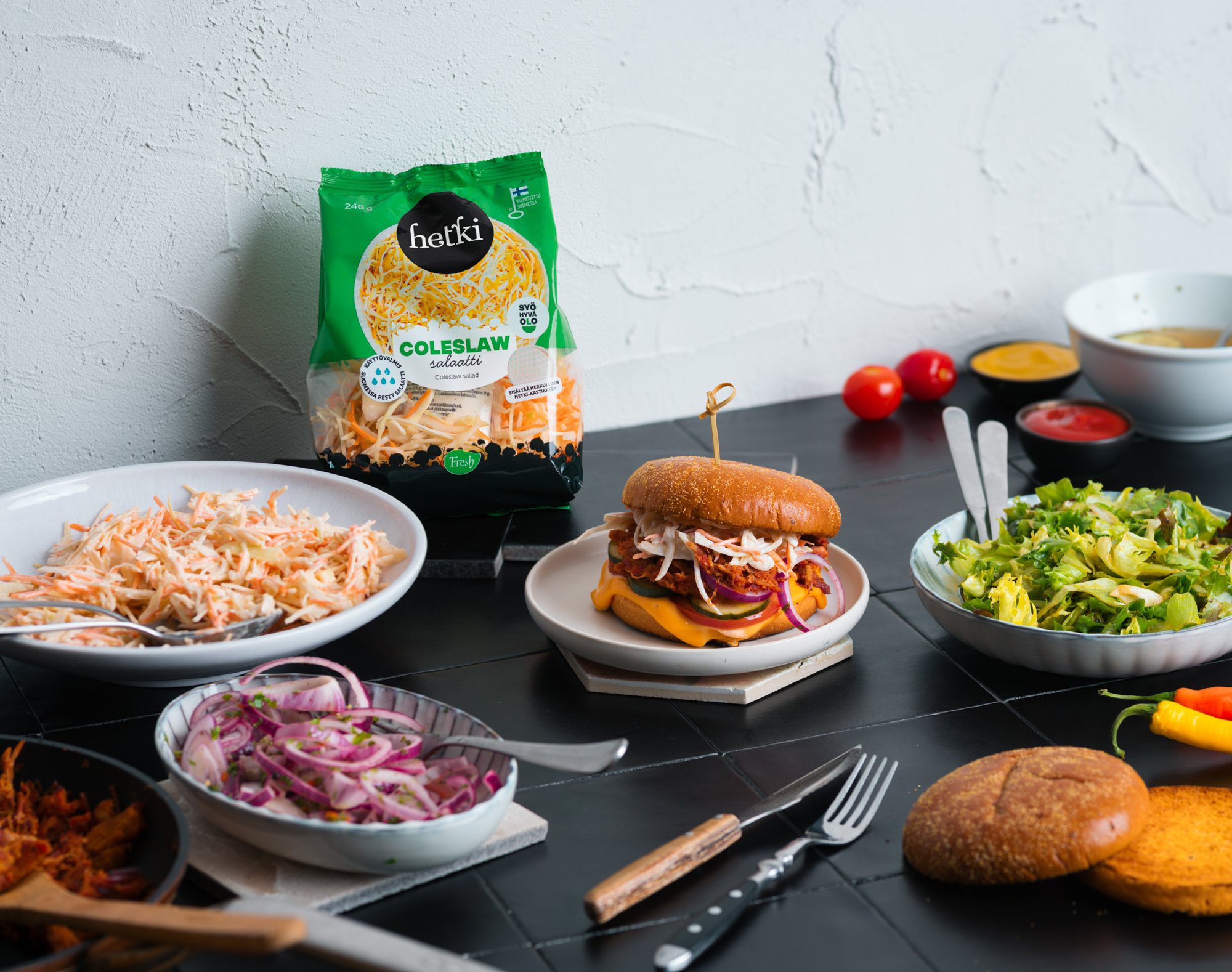Pulled Pork hampurilainen
